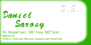 daniel sarosy business card